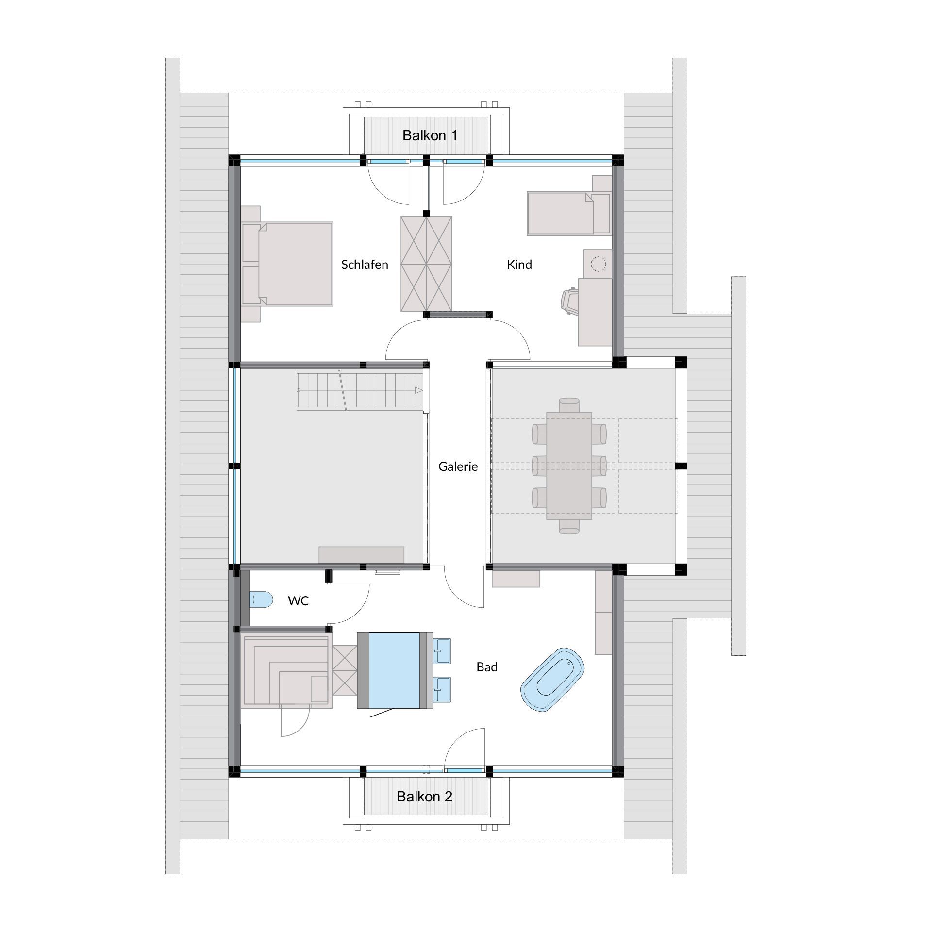 Architektenhaus mit stilvollem Interieur und durchdachtem Grundriss