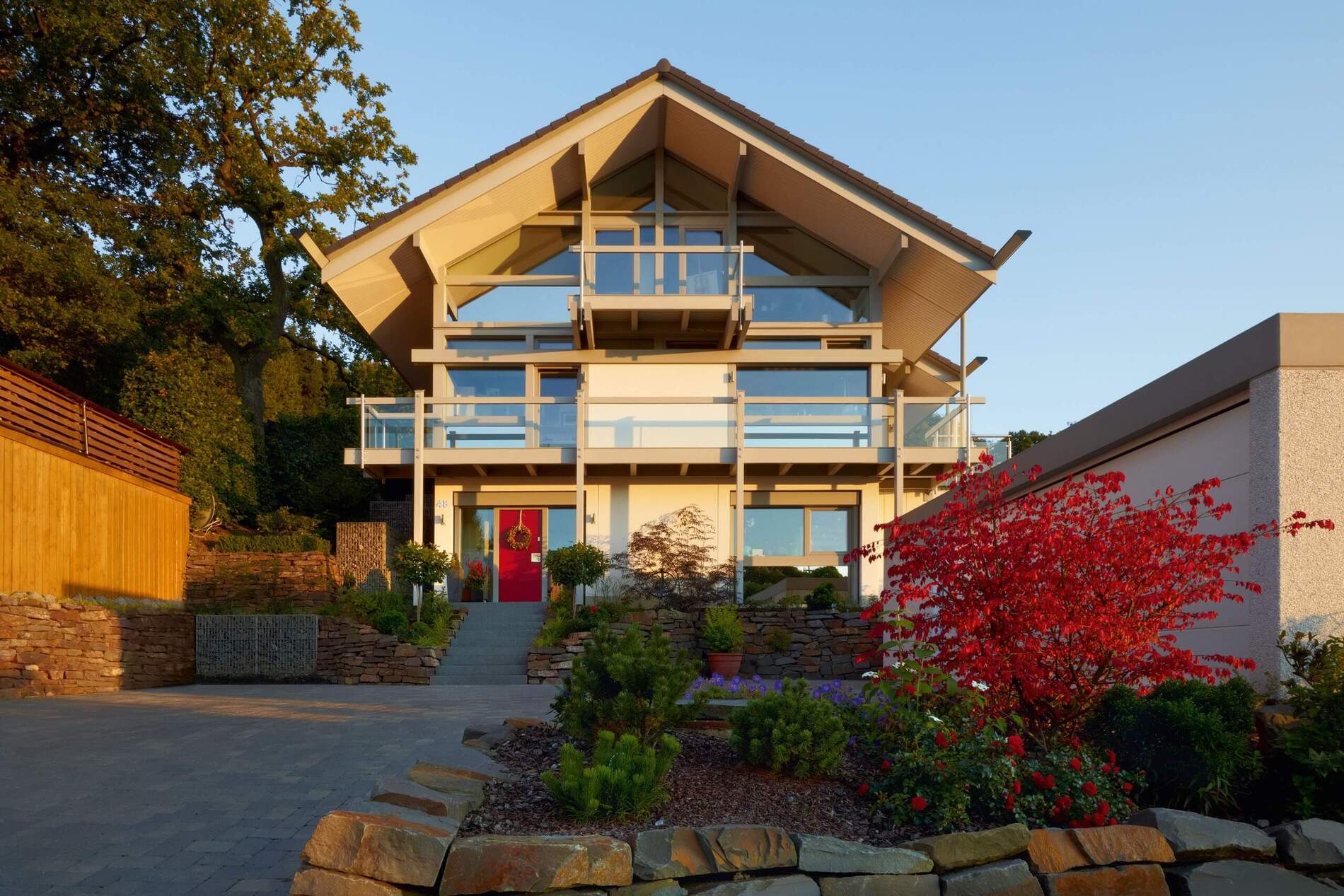 Architektenhaus mit offener Bauweise, HUF Haus in schöner Umgebung