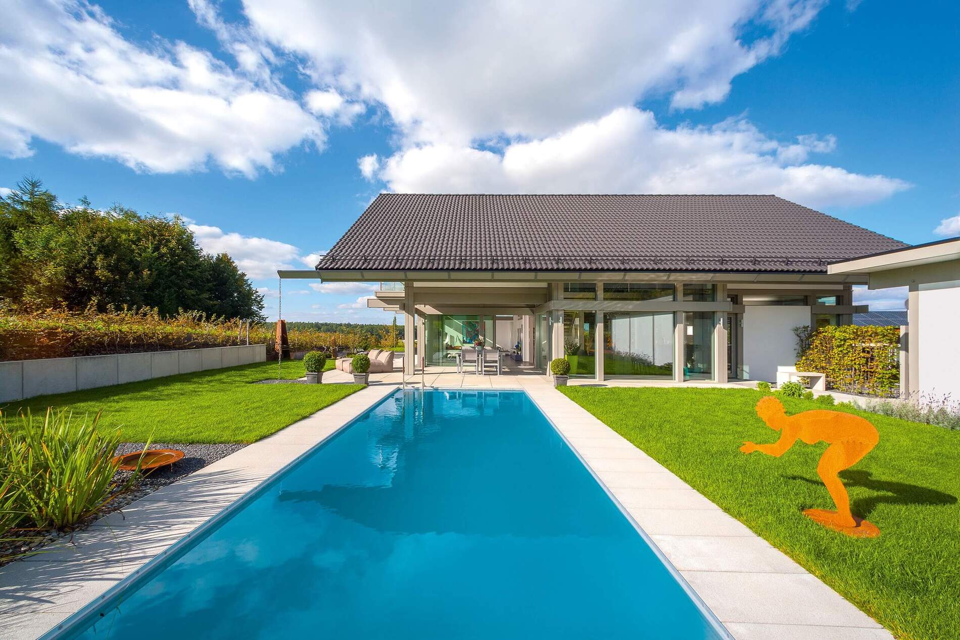 Fachwerkhaus mit Garten, Pool und schönem Ausblick