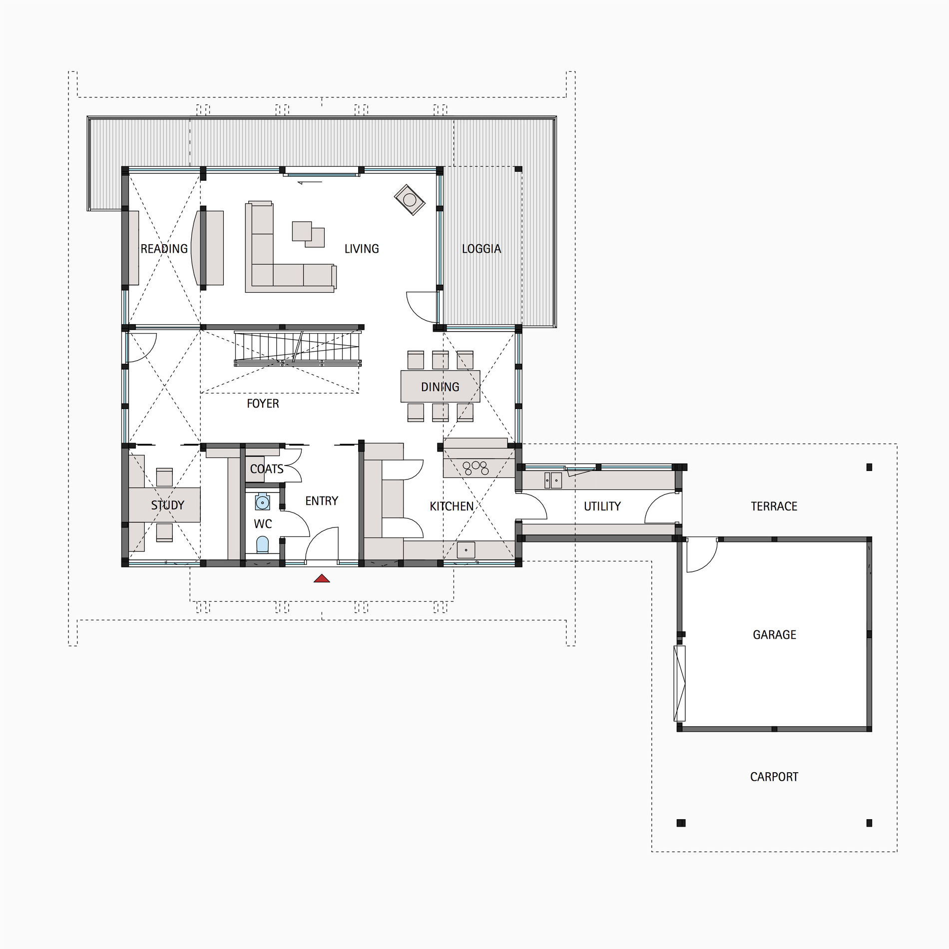 HUF house floor plan ground floor ART 5 HUF house floor plan ground floor ART 5