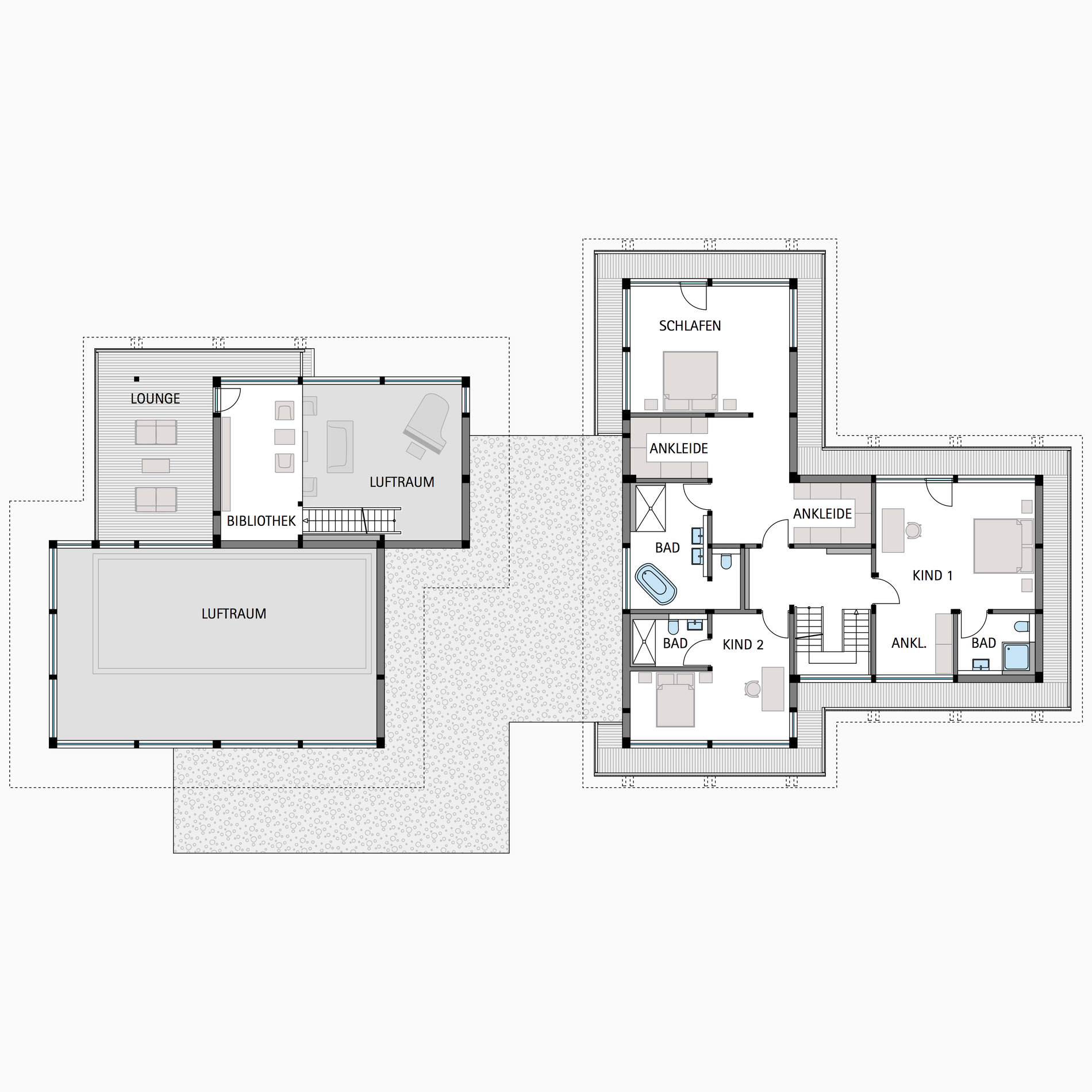 HUF Fachwerkhaus Grundriss Dachgeschoss Flachdach HUF Fachwerkhaus Grundriss Dachgeschoss Flachdach