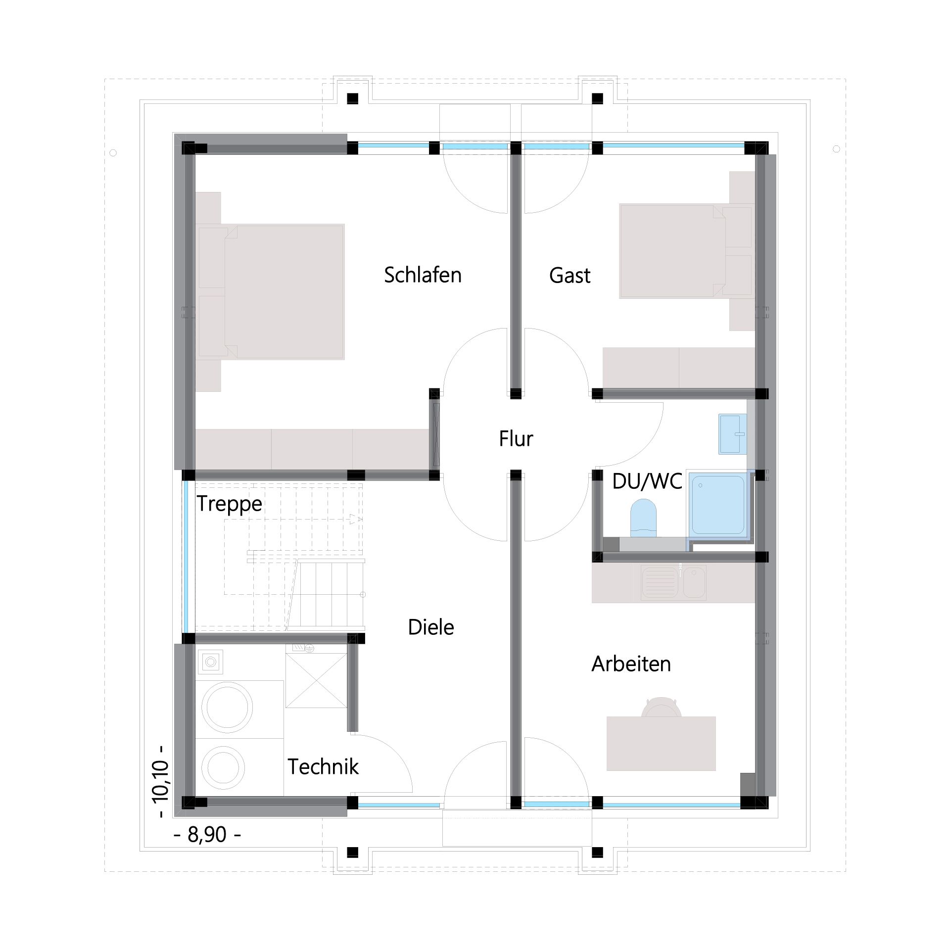 Stilvolles Architektenhaus mit durchdachtem Grundriss