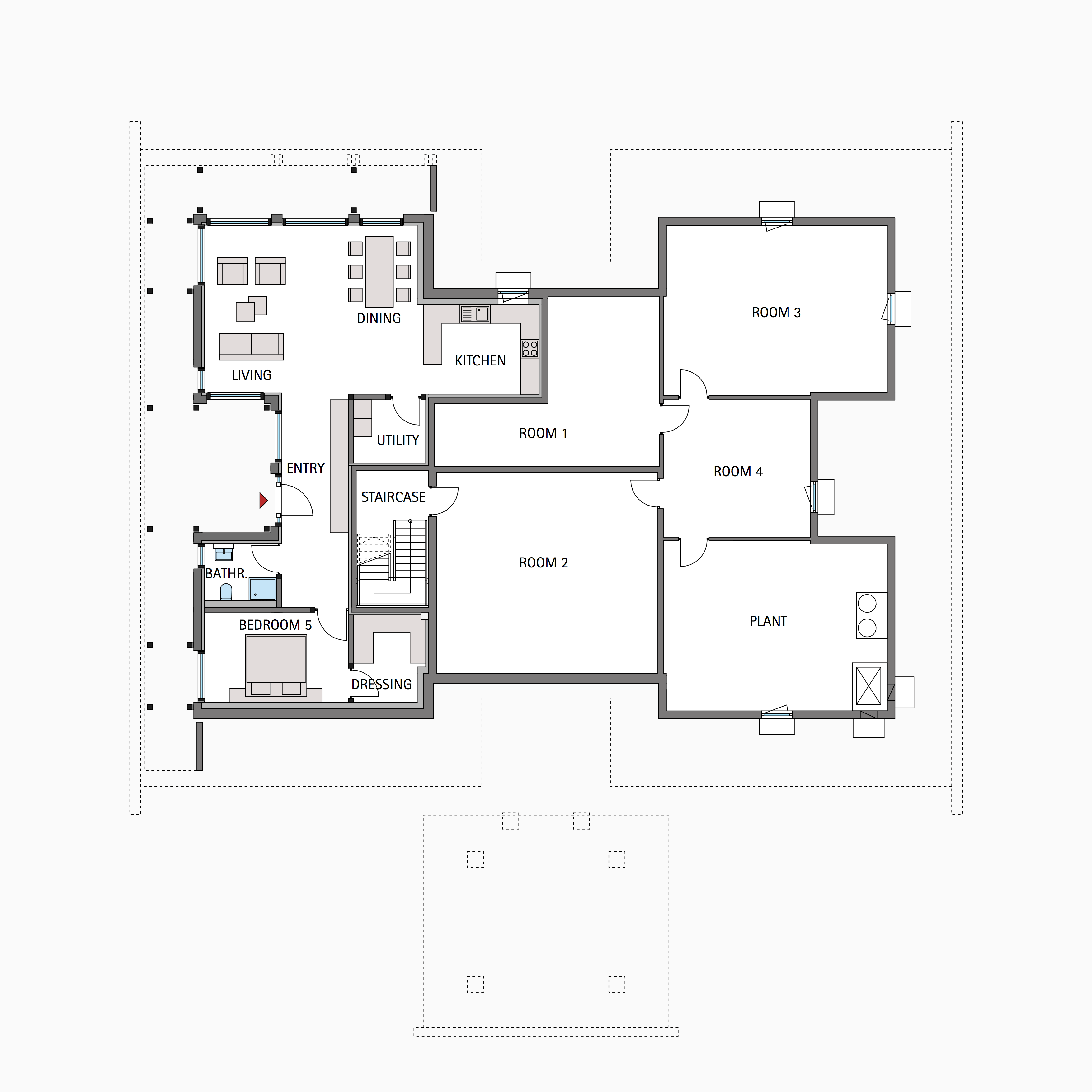 HUF house floor plan basement ART 9 HUF house floor plan basement ART 9