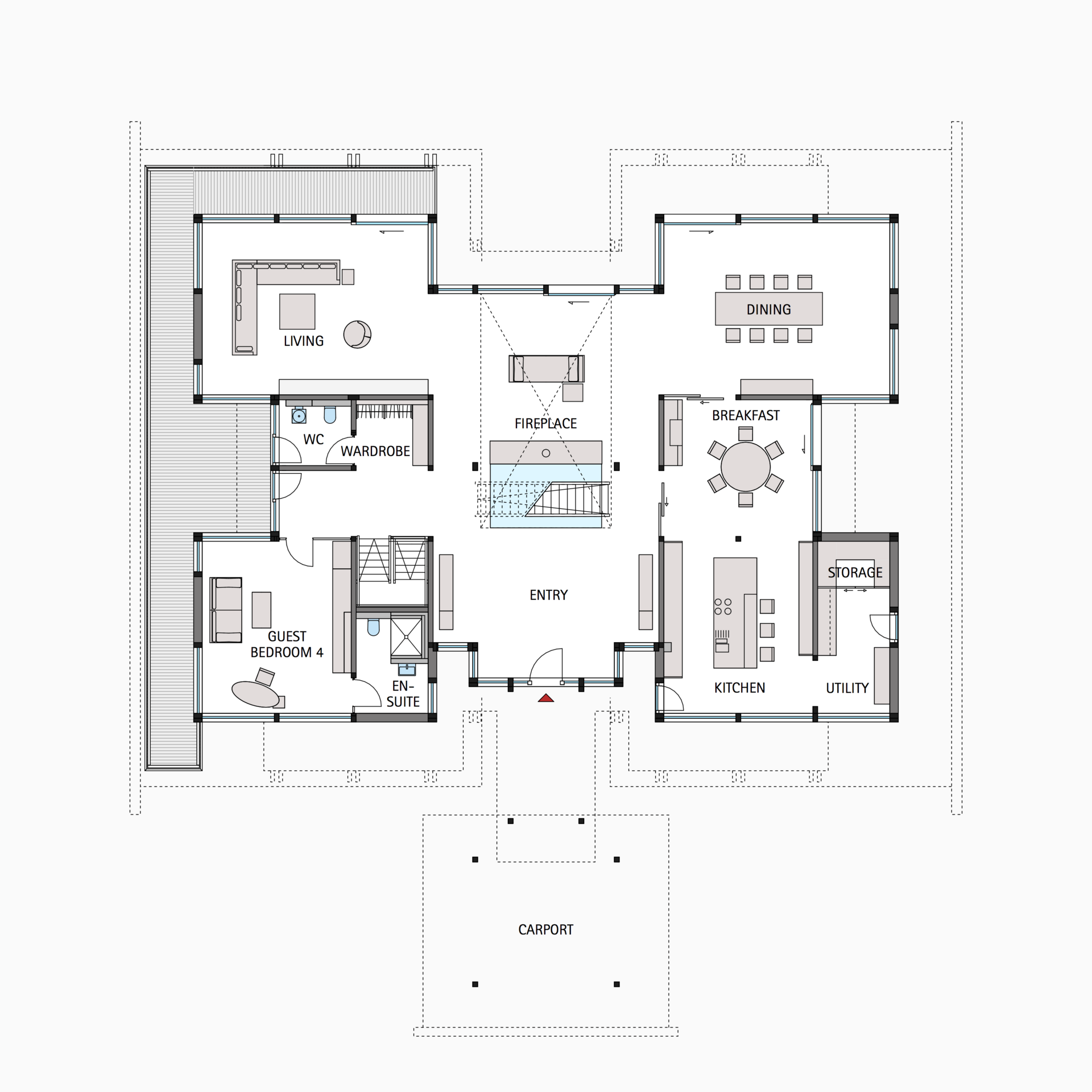 HUF house floor plan ground floor ART 9 HUF house floor plan ground floor ART 9